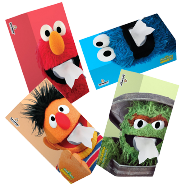 Sesame Street SNEEZE Tissues - Surprise Box Designs -- 1 – BlowzeTissues